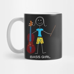 Funny Womens Double Bass Player Mug